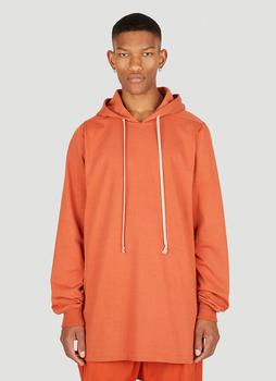推荐Longline Hooded Sweatshirt in Orange商品