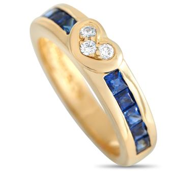 [二手商品] Tiffany & Co. | Tiffany & Co. 18K Yellow Gold Diamond and Sapphire Ring商品图片,5.8折