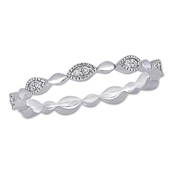 商品Julianna B | 10k White Gold Diamond Eternity Ring,商家Lord & Taylor,价格¥4033图片