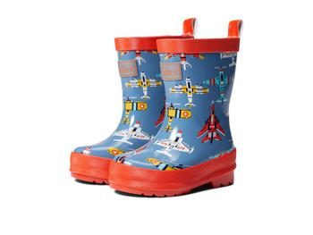 商品Hatley | Flying Aircrafts Shiny Rain Boots (Toddler/Little Kid/Big Kid),商家Zappos,价格¥294图片