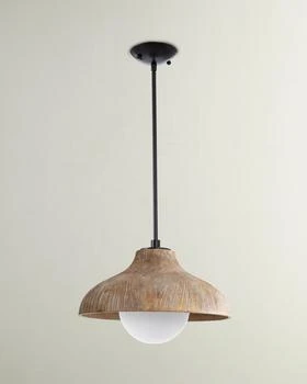 Coastal Living by Regina Andrew | Surfside Wood Hanging Lighting Pendant,商家Neiman Marcus,价格¥3860