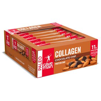 商品Caveman Foods | Chocolate Chip Collagen Bars DEFAULT TITLE,商家Verishop,价格¥236图片