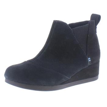 推荐Toms Girls Kelsey Suede Wedge Ankle Boots商品