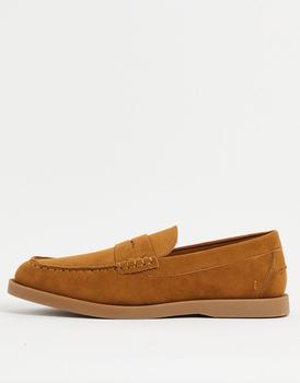 商品Schuh | Schuh payne penny loafers in tan,商家ASOS,价格¥313图片