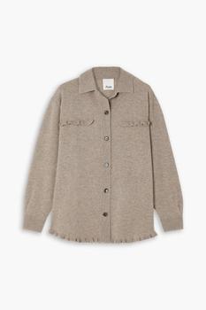 商品Ruffled wool and cashmere-blend shirt图片