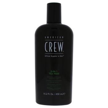 商品3-In-1 Tea Tree Shampoo and Conditioner and Body Wash by American Crew for Men - 15.2 oz Shampoo and Conditioner and Body Wash图片