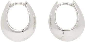 Tom Wood | Silver Small Ice Hoop Earrings,商家Ssense US,价格¥1212