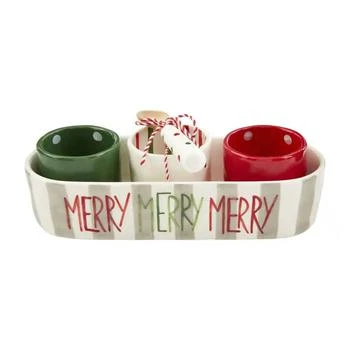 Mudpie | Mudpie - Merry Cracker and Dip Bowl Set,商家ELITE FINDS,价格¥367
