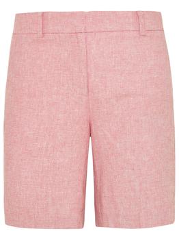 Michael Kors | POWDER PINK LINEN BLEND SHORTS商品图片,6.2折