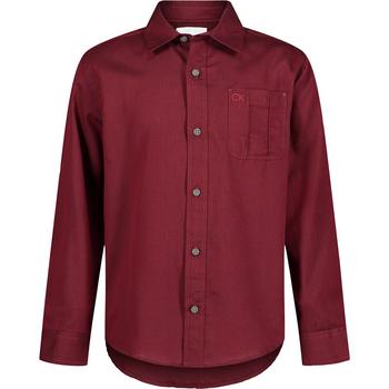 Calvin Klein | Big Boys Herringbone Long Sleeve Shirt商品图片,7.4折×额外8.5折, 独家减免邮费, 额外八五折