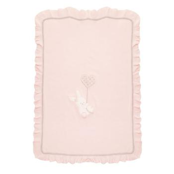 商品Pink & White Bunny Motif Blanket图片