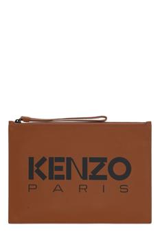 Kenzo | Kenzo Logo-Printed Zipped Clutch Bag商品图片,7.6折