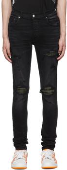 amiri mx1, AMIRI | Black MX1 Plaid Jeans商品图片 