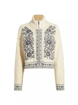 Free People | True Embroidered Cotton-Blend Cardigan,商家Saks Fifth Avenue,价格¥2222
