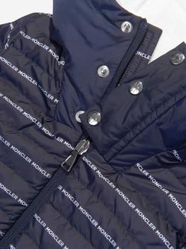 商品Moncler | Moncler Navy Baby Boys Down Padded Logo Print Bergo Jacket,商家Childsplay Clothing,价格¥2767图片