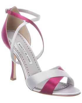 Manolo Blahnik, Manolo Blahnik | Manolo Blahnik Anna 105 Satin Sandal商品图片 3.8折