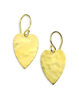 Ippolita | 18K Yellow Gold 18K Classico Crinkle Medium Heart Drop Earrings,商家Bloomingdale's,价格¥6356