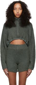 SKIMS | Grey Cozy Knit Cropped Sweater 7.5折