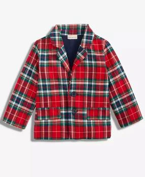 First Impressions | Baby Boys North Pole Cotton Flannel Blazer, Macy's Exclusive,商家Macy's,价格¥130