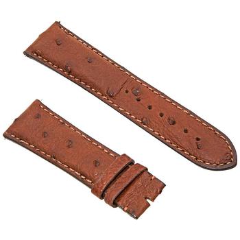 商品24 MM Matte Brown Ostrich Leather Strap,商家Jomashop,价格¥293图片