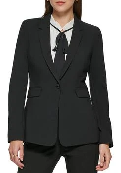 DKNY | Womens Long Sleeve 1 Button Notch Collar Jacket,商家Belk,价格¥693