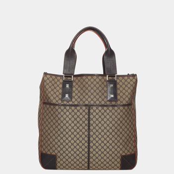 celine tote, [二手商品] Celine | Celine Brown Canvas Macadam Tote Bag商品图片 9.5折