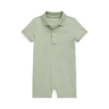 Ralph Lauren | Baby Boys Soft Cotton Polo Short Sleeves Shortall 额外7折, 额外七折