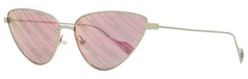 Balenciaga | Balenciaga Women's Cateye Sunglasses BB0086S 006 Ruthenium 59mm商品图片,6.1折