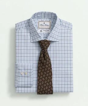 Brooks Brothers | Brooks Brothers X Thomas Mason® Cotton Poplin English Collar, Checked Dress Shirt,商家Brooks Brothers,价格¥807