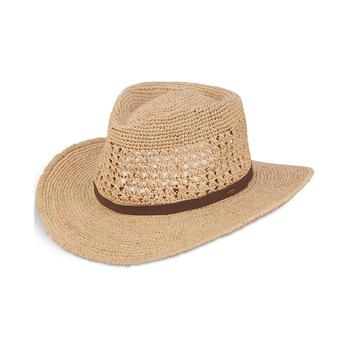 SCALA, SCALA | Men's Crocheted Raffia Outback Hat商品图片 额外7.5折, 额外七五折