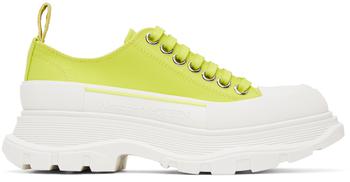 Green Tread Slick Sneakers