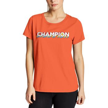 推荐Champion Womens Get Happy Logo Logo Cotton Pullover Top商品