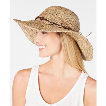 SCALA, SCALA | Beaded Crochet Seagrass Hat商品图片 