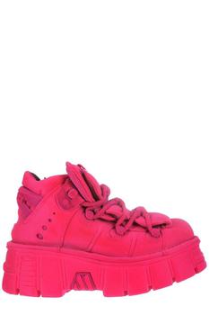 NewRock | New Rock Flocked Platform Lace-Up Sneakers商品图片,6.5折起, 独家减免邮费