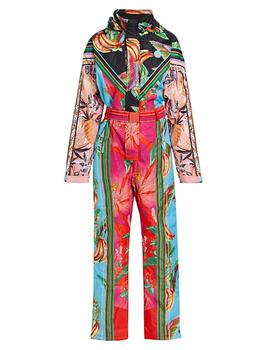 Farm Rio | Mixed Scarves Ski Jumpsuit商品图片,