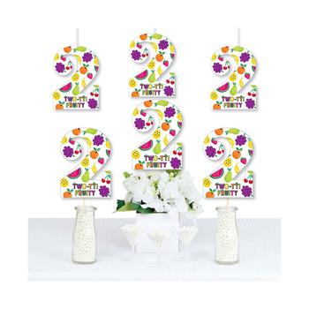 商品Big Dot of Happiness | 2nd Birthday Two-tti Fruity - Two Shaped Decorations DIY Frutti Summer Second Birthday Party Essentials - Set of 20,商家Macy's,价格¥104图片