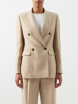 brunello cucinelli jacket, Brunello Cucinelli | Double-breasted twill suit jacket商品图片 