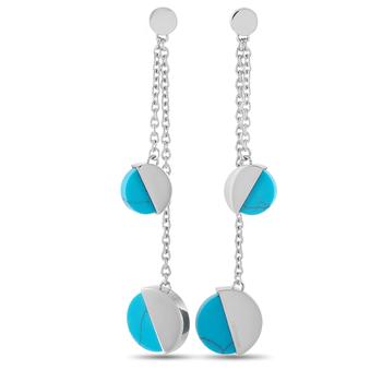 卡尔文·克莱恩图片, Calvin Klein | Calvin Klein Spicy Stainless Steel Turquoise Drop Earrings商品图片 3折