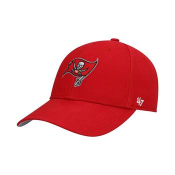 47 Brand | Toddler Boys Girls Red Tampa Bay Buccaneers Basic Team MVP Adjustable Hat商品图片,