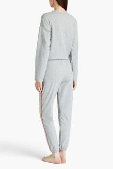 推荐Appliquéd cotton-blend jersey pajama pants商品