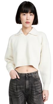 加拿大Alexander Wang, Alexander Wang | Alexander Wang Cropped Drape Back Polo商品图片 4折
