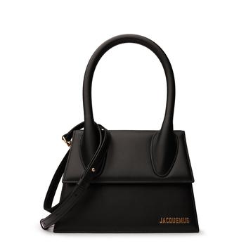 推荐Jacquemus Le Grand Chiquito Leather Black Crossbody Strap Bag商品