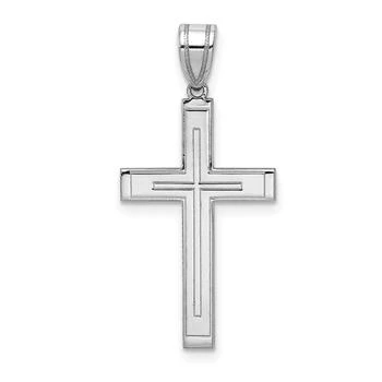 Diamond2Deal | 14k White Gold Cross Pendant,商家Premium Outlets,价格¥2298