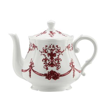 商品Ginori 1735 | Babele Rosso Teapot With Cover,商家Jomashop,价格¥2361图片