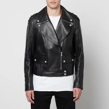 商品Balmain | Balmain Leather Biker Jacket,商家Coggles,价格¥14268图片
