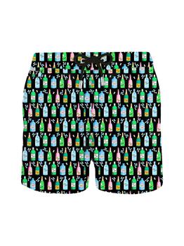 商品Mc2 Saint Barth | Men`s swim shorts in lightweight fabric with Champagne print,商家Suit Negozi Row,价格¥685图片
