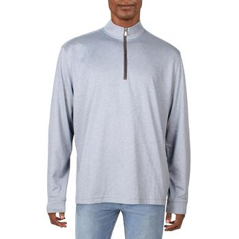 推荐Johnnie-O Mens Farber Pinstripe Pullover 1/2 Zip Sweater商品