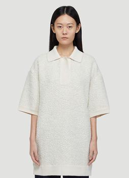 推荐Imelda Bouclé Polo Shirt in Oatmeal商品