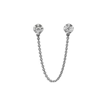 商品AME | Âme Q 18K White Gold, Lab-Grown Diamond Double Stud Earring,商家Premium Outlets,价格¥4673图片