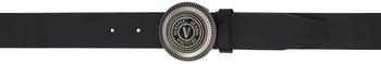 Versace | Black V-Emblem Belt商品图片,